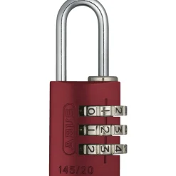 Abus 145/20 KODELÅS 20 MM RØD 1 STK^ Hængelåse
