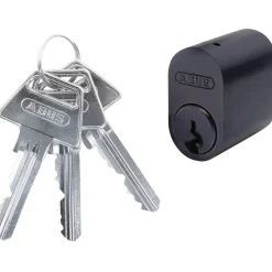 Abus GDS CYLINDER OVAL SORT 1 STK^ Låsecylindere