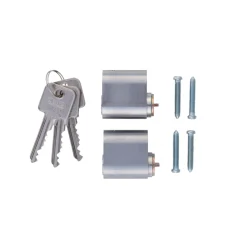 Abus GDS OVAL SAMPAK CYLINDER OVAL GRÅ 1 SÆT Hot