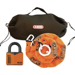 Abus GRANIT 37/55 M/KÆDE HÆNGELÅS 84X62,5X31 ORANGE 1 STK^ Hængelåse