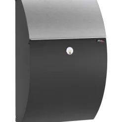 Allux 7000 POSTKASSE SORT/RUSTFRIT STÅL Hot