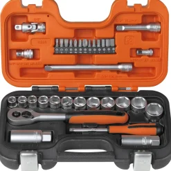 Bahco TOPNØGLESÆT 1/4"-3/8" 34 DELE^ Fastnøgle