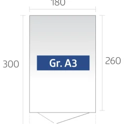 Biohort AVANTGARDE A3 REDSKABSRUM SØLV METALLIC 5,4 M²^ Stålskure
