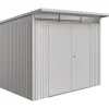 Biohort AVANTGARDE A5 REDSKABSRUM SØLV METALLIC 5,72 M2^ Stålskure
