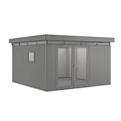 Biohort CASANOVA GLASELEMENT SØLV/SORT^ Stålskure