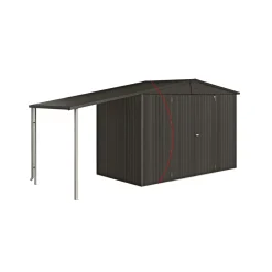 Biohort EUROPA STR. 4A REDSKABSRUM MØRKEGRÅ METALLIC 4,93 M2 Discount