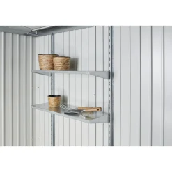 Biohort HIGHLINE H4 REDSKABSRUM KVARTSGRÅ METALLIC 7,56 M2^ Stålskure