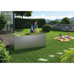 Biohort L HØJBED MØRKEGRÅ METALLIC 77 X 201 X 201 CM^ Højbede & Plantekasser