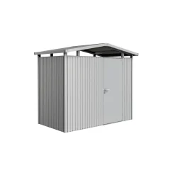 Biohort PANORAMA P1 REDSKABSRUM SØLV METALLIC 4,31 M2^ Stålskure