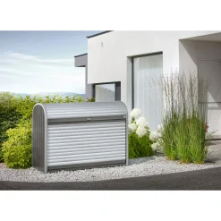 Biohort STOREMAX STR. 160 REDSKABSRUM KVARTSGRÅ METALLIC 1,27 M2^ Stålskure