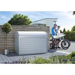 Biohort STOREMAX STR. 190 REDSKABSRUM SØLV METALLIC 1,84 M2 Discount