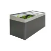 Biohort TILBEHØR 2X1 MISTBÆNK KVARTSGRÅ METALLIC 23 X 200 X 101 CM^ Højbede & Plantekasser
