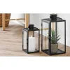 Boliginteriør BOLIGINTERIØR METAL LANTERNESÆT H25/H35 CM SORT Sale