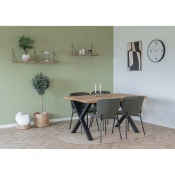 Boliginteriør BOLIGINTERIØR SÆT SPISEBORD INKL. 4 STOLE EG 95 X 140 CM Sale