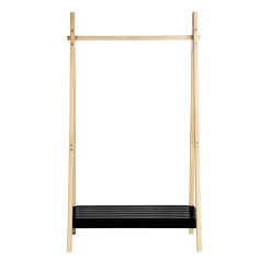 Boliginteriør BOLIGINTERIØR TØJSTATIV NATUR/SORT 170 X 94 X 39 CM Discount
