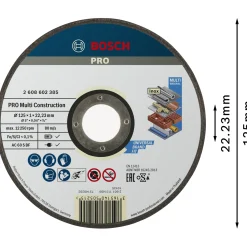 Bosch ACS 60 V BF SKÆRESKIVE 125MM 1 STK New
