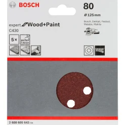 Bosch C430 EXPERT SLIBEBLAD Ø125 MM 80 5 STK Discount