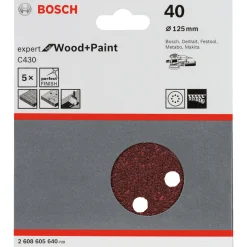 Bosch C430 EXPERT SLIBEBLAD Ø125 MM 40 5 STK Best