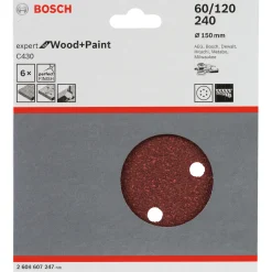 Bosch C430 EXPERT SLIBERONDEL Ø150 MM K60; K120; K240 6 STK