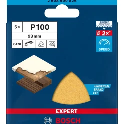 Bosch EXPERT C470 DELTA 93MM MELLEM SLIBEBLAD 100 5 STK Hot