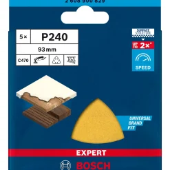 Bosch EXPERT C470 DELTA 93MM MELLEM SLIBEBLAD 240 5 STK^ Tilbehør Elværktøj