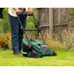 Bosch PLÆNEKLIPPER AKKU 18,0 V MED BATTERI OG LADER^ Plæneklippere