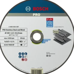 Bosch PRO EXP INOX, 1,9MM SKÆRESKIVE 230MM 1 STK^ Tilbehør Elværktøj