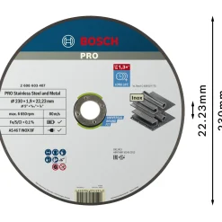 Bosch PRO EXP INOX, 1,9MM SKÆRESKIVE 230MM 1 STK^ Tilbehør Elværktøj