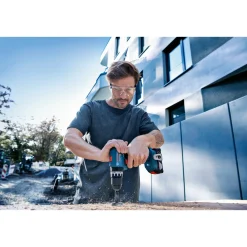 Bosch PRO GSB 18V-45 SLAGBOREMASKINE AKKU MED BATTERI OG LADER^ Bore- & Skruemaskiner