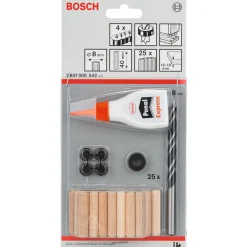 Bosch TRÆBORSÆT 8X40 MM 32 DELE^ Dybler & Plugs