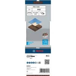 Bosch X440 75X533MM SLIBEBÅND 60 3 STK^ Tilbehør Elværktøj