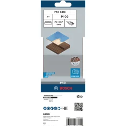 Bosch 75X457MM SLIBEBÅND 100 3 STK^ Tilbehør Elværktøj