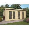 BYGNORDIC ALVA STANDARD HYTTE 18,2 M2^ Bjælkehytter
