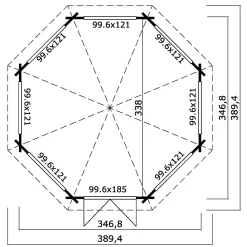 BYGNORDIC HELLA PAVILLON 9,46 M2 Hot