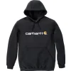 Carhartt SWEATSHIRT SIGNATURE-1708724 HÆTTETRØJE XL SORT Discount