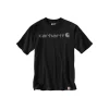 Carhartt CORE LOGO T-SHIRT L SORT/GRÅ^ Trøjer & T-Shirts