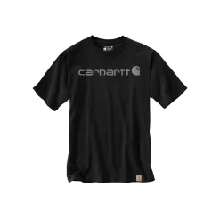 Carhartt CORE LOGO T-SHIRT L SORT/GRÅ^ Trøjer & T-Shirts
