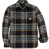 Carhartt FLANNEL LONG-SLEEVE PLAID SHIRT SKJORTE L SORT Clearance