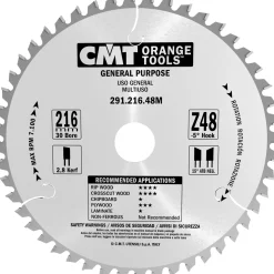 CMT Z48W NEG RUNDSAVKLINGE 216X2,8X30 MM^ Tilbehør Elværktøj