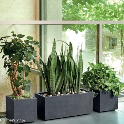 Deroma MILLENIUM 208-610 PLANTEKASSE PLASTIK ANTRACITGRÅ L79 CM Hot