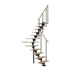 Dolle BOSTON PLADSBESP. TRAPPE SORT EG SHAPE 6 GELÆNDER 12 TRIN Online