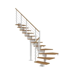 Dolle DUBAI TRAPPE HVID EG DESIGN 11 TRIN^ Trapper
