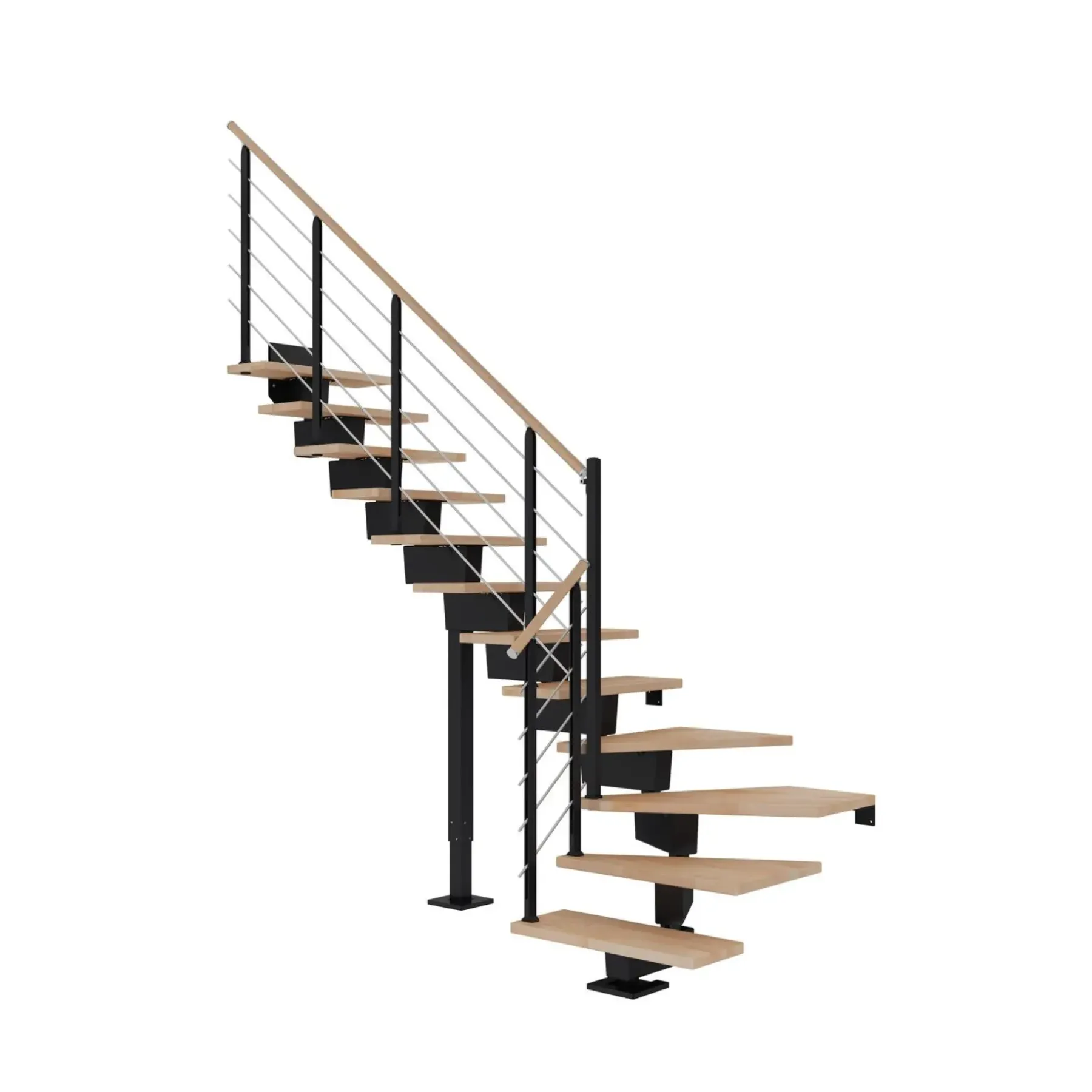 Dolle DUBAI TRAPPE SORT BØG DESIGN 11 TRIN^ Trapper