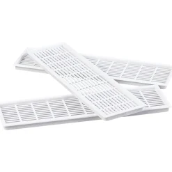 Duka 60.3, 60 X 220 MM, 3 STK. SKABSRIST HVID^ Ventilationsriste