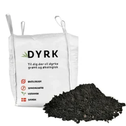 DYRK ØKOLOGÍSK OG SPAGNUMFRI BIGBAG PILEKOMPOST 1500 L^ Bark