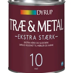 Dyrup 10 EKSTRA STÆRK TRÆ- OG METALMALING 1 L HVID Best