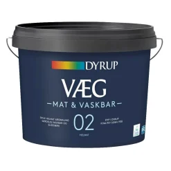 Dyrup 02 MAT & VASKBAR VÆGMALING 9 L BASE 30 Discount