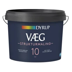 Dyrup 10 STRUKTUR VÆGMALING 9 L HVID^ Vægmaling