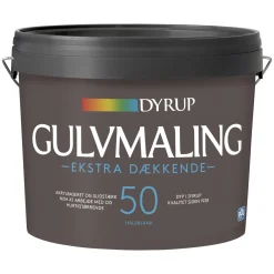 Dyrup EKSTRA DÆKKENDE GULVMALING 4,5 L HVID Discount