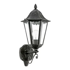 Eglo NAVEDO UDENDØRS VÆGLAMPE SORT, PATINERET, KLAR 60W Outlet